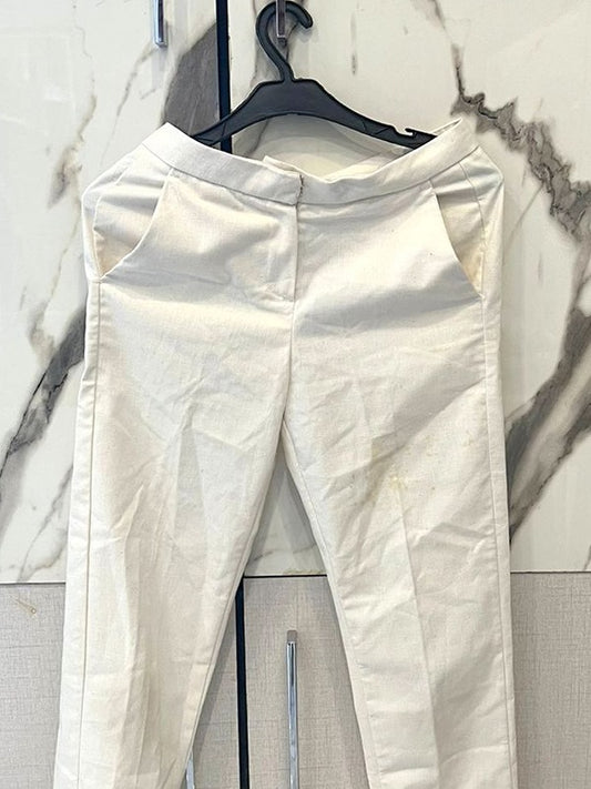 Sapphire Smart Off-White Pants – XS Size