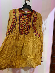 Ethnic yellow dress