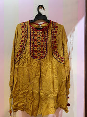 Ethnic yellow dress