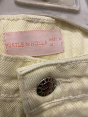 Hustle and hola light yellow jeans