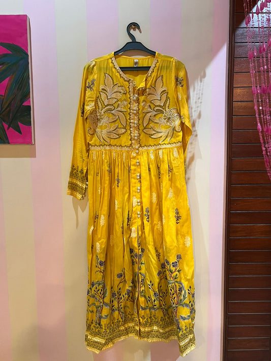 Ethnic yellow dress