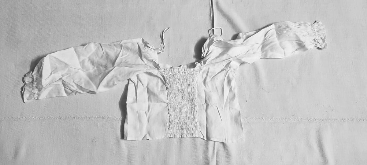 White Cotton Crop Top