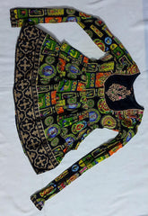 Short double layer peplum with long sleeves
