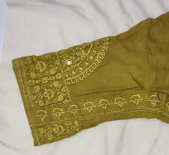 Ethnic Rozana, Embroidered with Mirror details shirt and shalwar