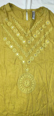 Ethnic Rozana, Embroidered with Mirror details shirt and shalwar